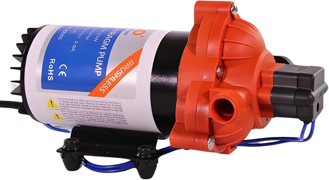 SEAFLO 33W Series 115V AC, 3.0 GPM, 45 PSI Brushless Automatic Demand Diaphragm Water Pressure Pump – Ultra Quiet Operation, Self-Priming, Overload Protection, NSF & UL Certified- 4 Year Warranty!