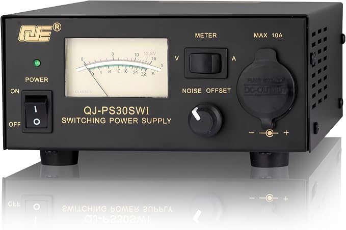 13.8V 30A DC Power Supply, Universal Compact Ham Radio Power Supply with 10A Plug Socket Put & Noise Offset, Analog Lab AC to DC Switching Converter for CB VHF UHF HAM Amateur Radio,AnyTone &TYT Radio