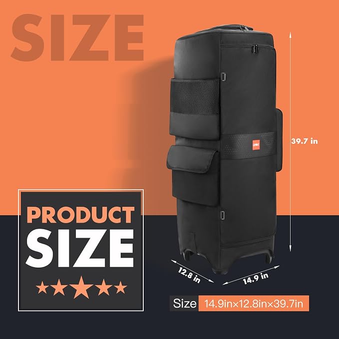 LEFOR·Z Speaker Case Compatible with JBL PartyBox 1000,Bottomless Speaker Dust Cover Storage Bag Fits for JBL PartyBox 1000 for Outdoor Travel,Portable Cover Only(Without Wheels and Pull Rod)