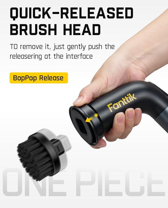 Fanttik G9 Handy Cordless Electric Spin Scrubber & 3 Pcs Replacement Brush Heads for Fanttik G9 Handy Electric Spin Scrubber