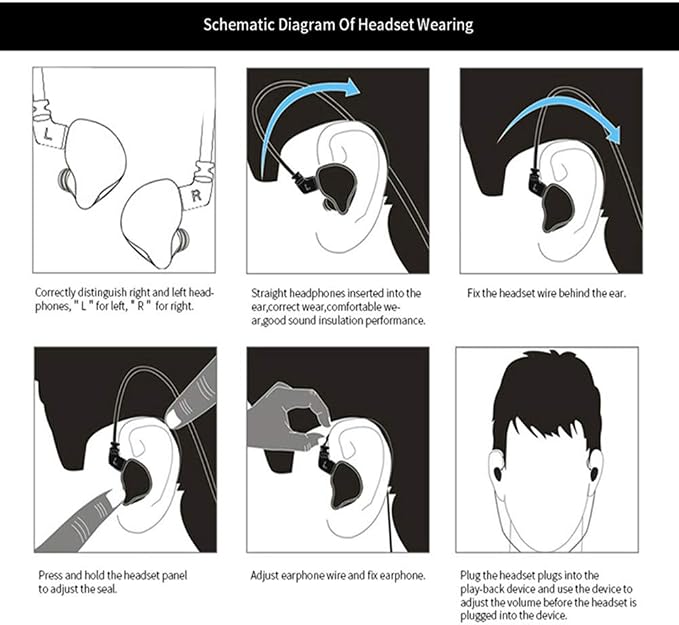 KZ ZS10 PRO in Ear Monitor Headphones, 4BA+1DD 5 Hybrid Driver Gaming Earbuds Wired Earphones, HiFi Clarity Sound Immersive Bass IEMs for Gaming Musicians Singers Audiophiles (Blue with Microphone)