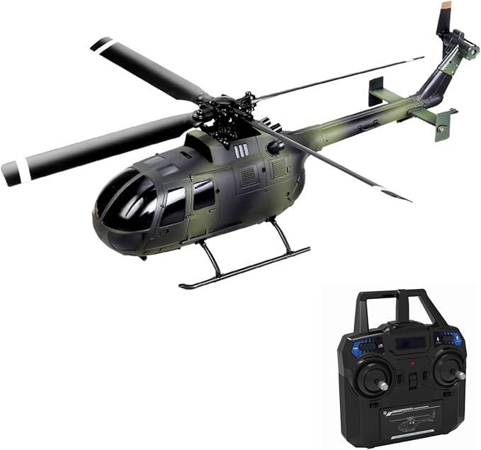 GoolRC C186 Remote Control Helicopter, 4 CH Single Propeller Without Ailerons RC Helicopters with 6-axis Gyro Stabilization, Altitude Hold, RC Airplane Drone Toys for Teen Adults
