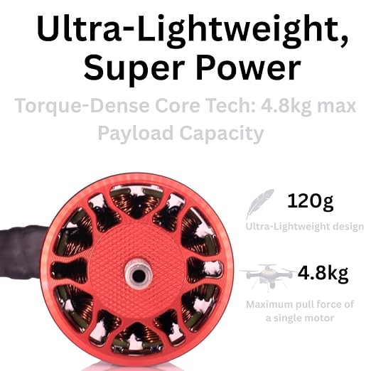 4Pcs Pro 3115-900kv Drone Brushless Motor 4-8s LiPo Kit Spare Part for 8,9,10,13inch Long Range FPV Freestyle Drones,FPV RC Quadcopter Drone Motor,1800W,4819g Thrust