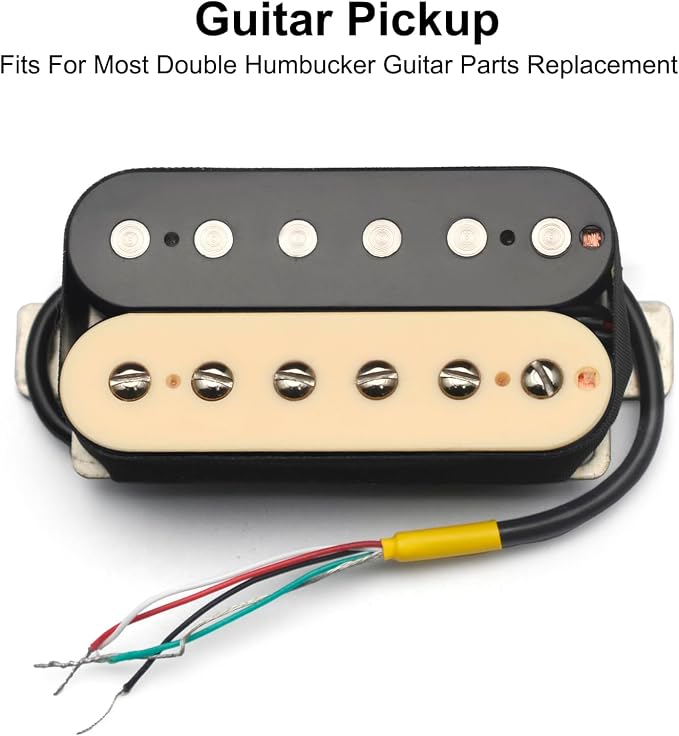 SAPHUE Alnico 2 Electric Guitar Pickup N-50 7-8K/B-52 8-9K Humbucker Alnico II Pickup Double Coil Pickup Guitar parts (Zebra)