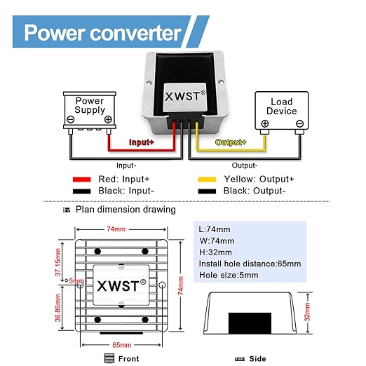 DC DC Stabilizer 9V-36V to 24V Boost Buck Converter Power Supply 5A 120W Waterproof Voltage Regulator Stabilizer Auto Step Up Down 24V Volt Transformer Module