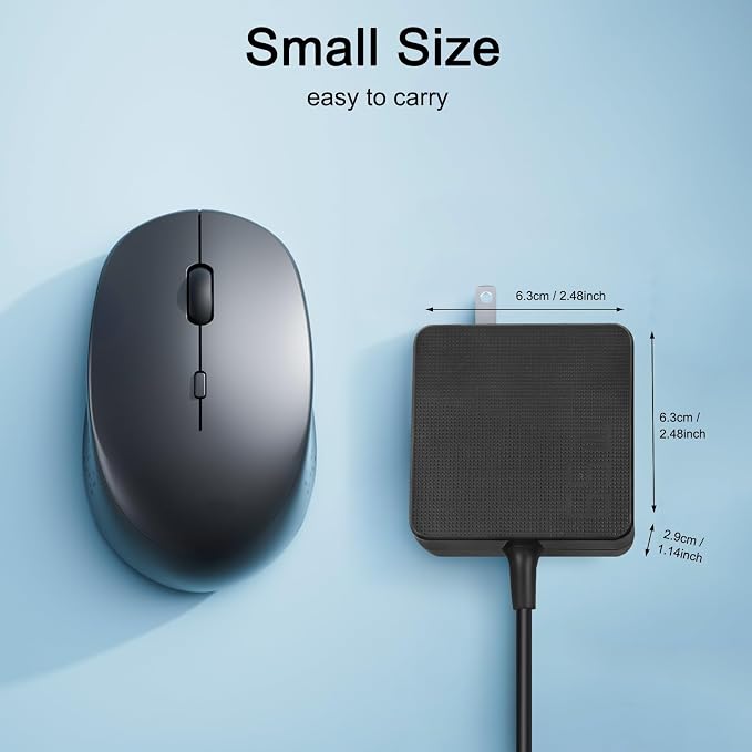 65W USB Type C Charger Compatible with Asus Rog Ally X 2024 2025 Acer Nitro Blaze 7 8 11 Msi Claw A8 Steam Deck 64 256 Go Legion go 2 Gaming Handheld Logitech G Cloud Console Power Supply