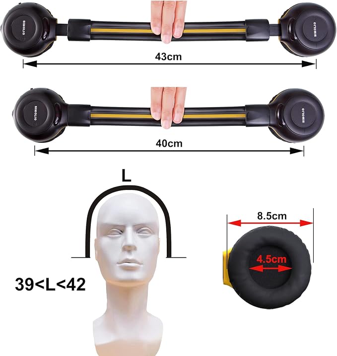 SIMOLIO 3 Pack Wireless IR Headphones for Honda & Odyssey, CR-V, Accord, Pilot, Ridgeline, RDX, MDX, with Carrying Cases/AUX Cord, Share Port, 2 Channel Folding IR Car DVD Replacement Headsets