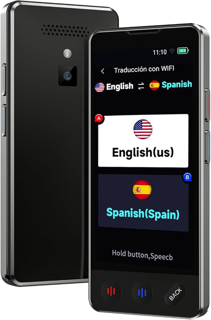 AI Language Translator Device, 2026 Upgraded VORMOR Translator No WiFi Needed, Support ChatGPT, Instant Two-Way 150 Languages Translation, Offline/Photo Translation for Business Travel