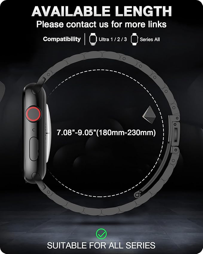 EPULY Metal Band Compatible with Apple Watch Bands for Men 49mm 46mm 45mm 44mm 42mm, Business Stainless Steel Strap for iWatch Series 11 10 9 8 7 6 5 4 3 2 1, SE3 2 1, Ultra3 2 1, No Tools Required