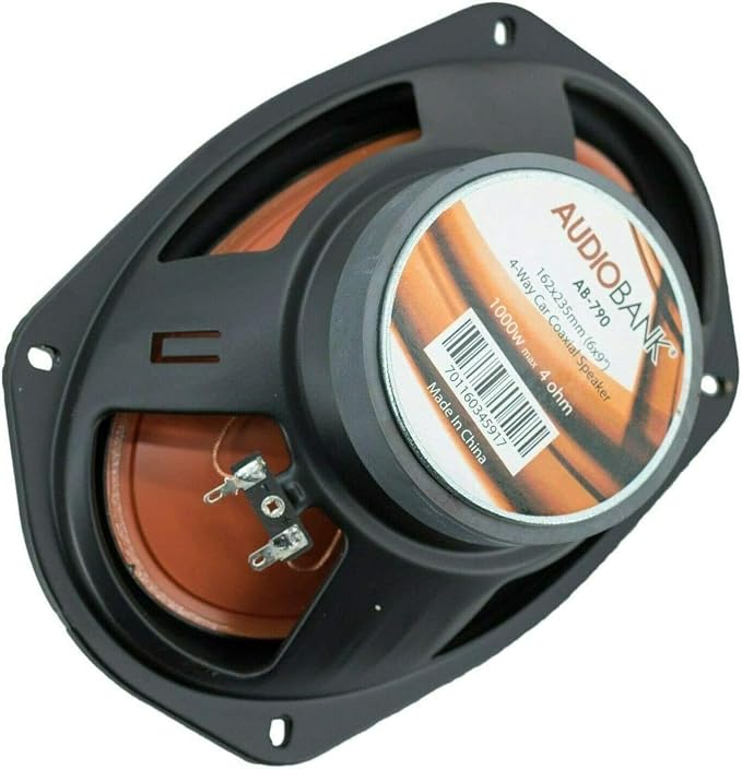 Audiobank 4X 6x9 2000 Watt 4-Way Red Car Audio Stereo Coaxial Speakers - AB-790 (2 Pairs) 1000 Each