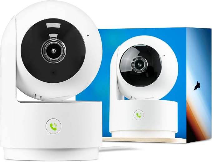 Vicohome 2K Indoor Security Camera, 5GHz Wi-Fi, Plug-in, 24/7 Recording, AI Tracking, Pet Baby Monitor, 360° View Pan/Tilt, 2-Way Audio, Night Vision, Easy to Setup, Audible Alarm,180 Days Care Plan