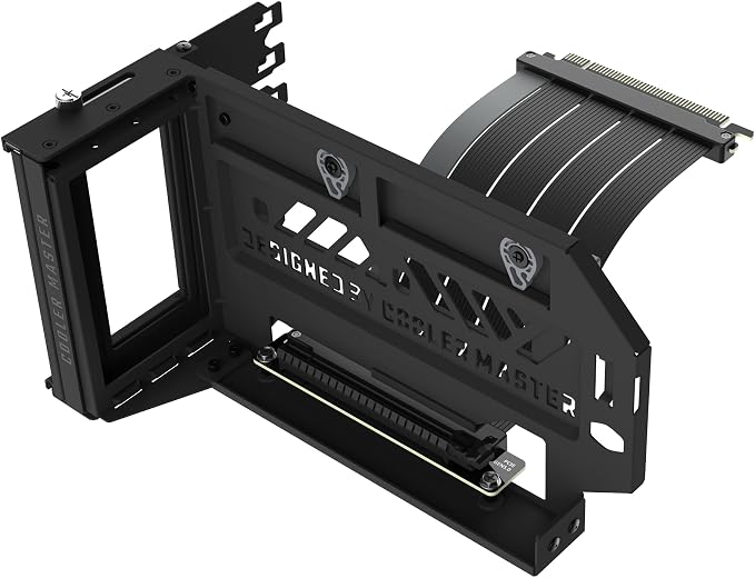 Cooler Master Vertical GPU Card Holder Gen5 with PCIe 5.0 x16 Riser Cable, Adjustable Graphics Card Holder for E-ATX, ATX & Micro-ATX Cases, Supports Triple-Slot GPUs, Black