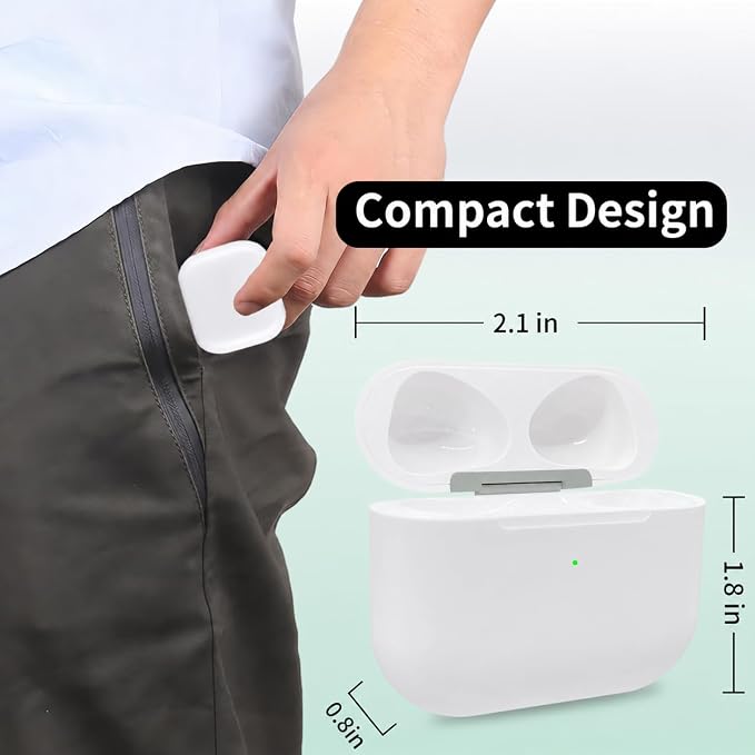 Replacement Charging Case for AirPods 3rd Generation (A2897/A2566/A2565/A2564/A2563) – USB-C & Qi Wireless Charging – Bluetooth Pairing Button – Case Only (No Earbuds)