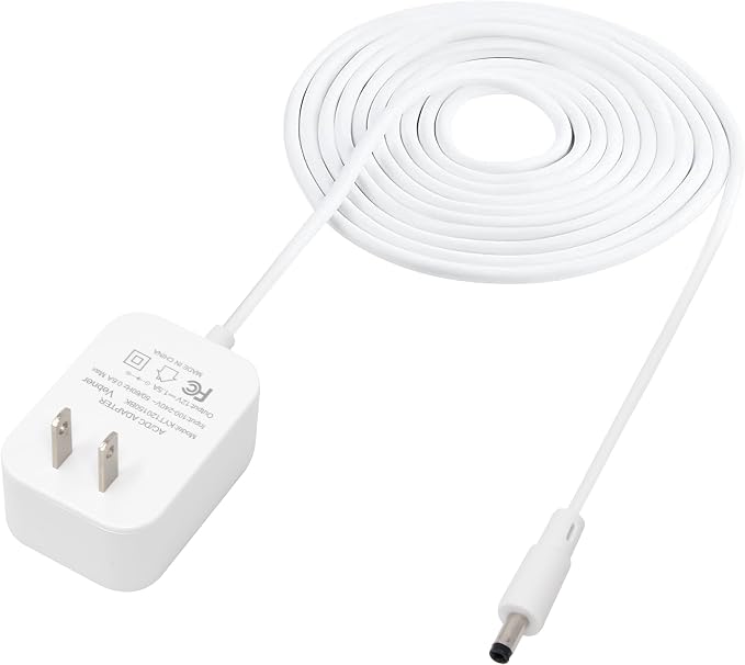 15W Extra Long Power Adapter Compatible with Amazon Echo Spot, Echo Dot (3rd, 4th & 5th Generation), Amazon Echo Pop, Amazon Echo Pop Kids (17-Foot)