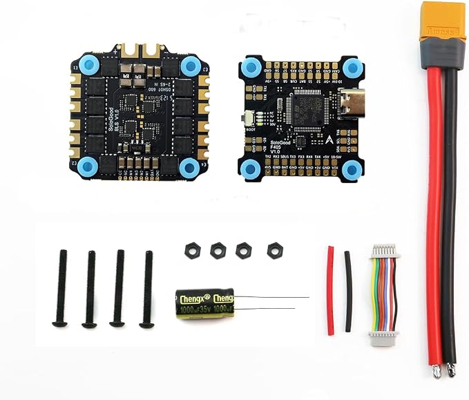 SoloGood F405 55A FPV Stack ICM42688P F405 Flight Controller BLHELI_S 55A 4in1 ESC 30.5X30.5mm 2-6S for FPV Freestyle Drones Parts