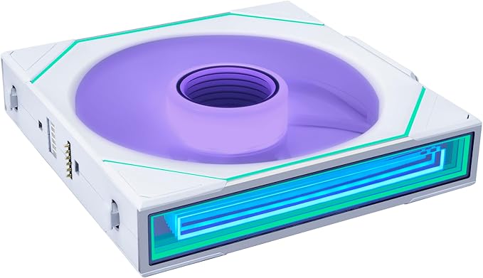 Lian Li UNI Fan SL-Infinity Wireless 140- Single Pack -2.4 GHz Wireless Signal Control-ARGB Fan-Customizable Infinity Mirror Effect-Daisy-Chain Design- Without Controller - White (14SLIN1W1W)
