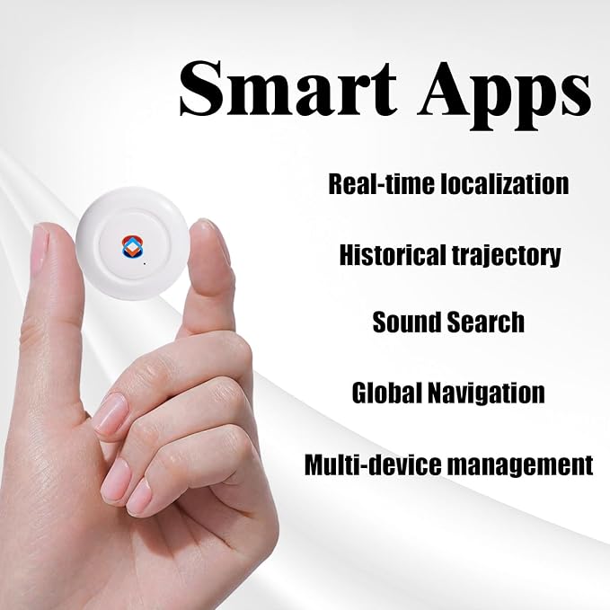 GPS Tracker for Vehicles Works with iOS & Android App No Subscription Required, with Built-in Speaker Magnetic Car Locator 2-Year Battery Life Location History & Location Sharing