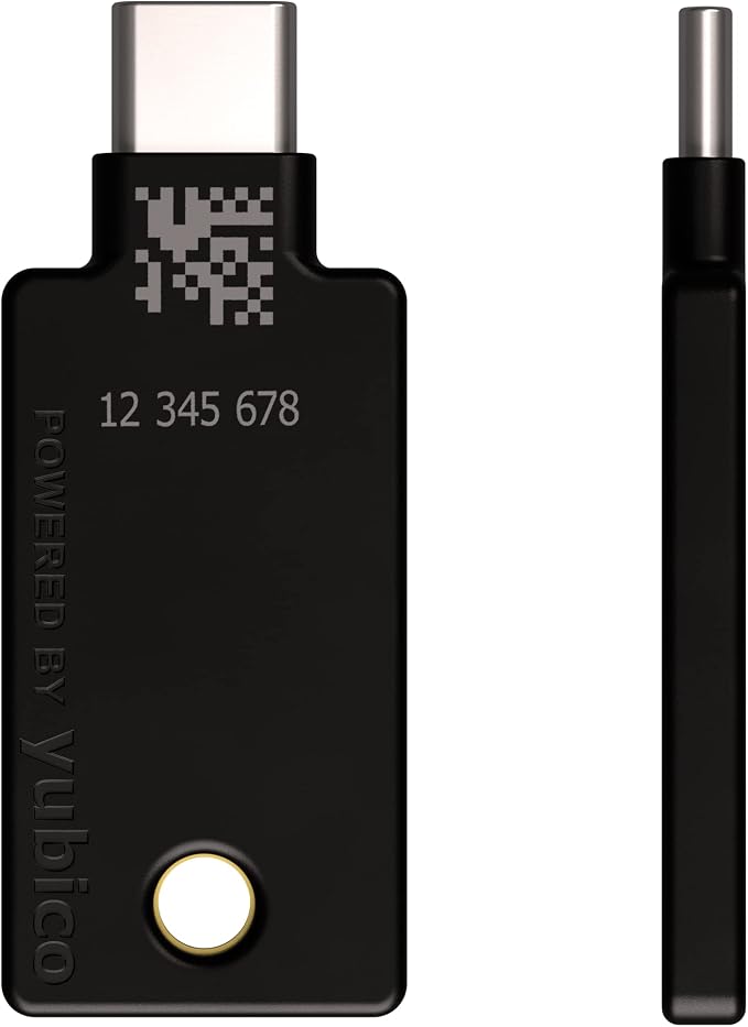 Yubico - YubiKey Bio C (FIDO Edition) - Basic Compatibility - Multi-Factor authentication (MFA) Security Key and passkey, Connect via USB-C, Biometric, FIDO Certified - Protect Your Online Accounts
