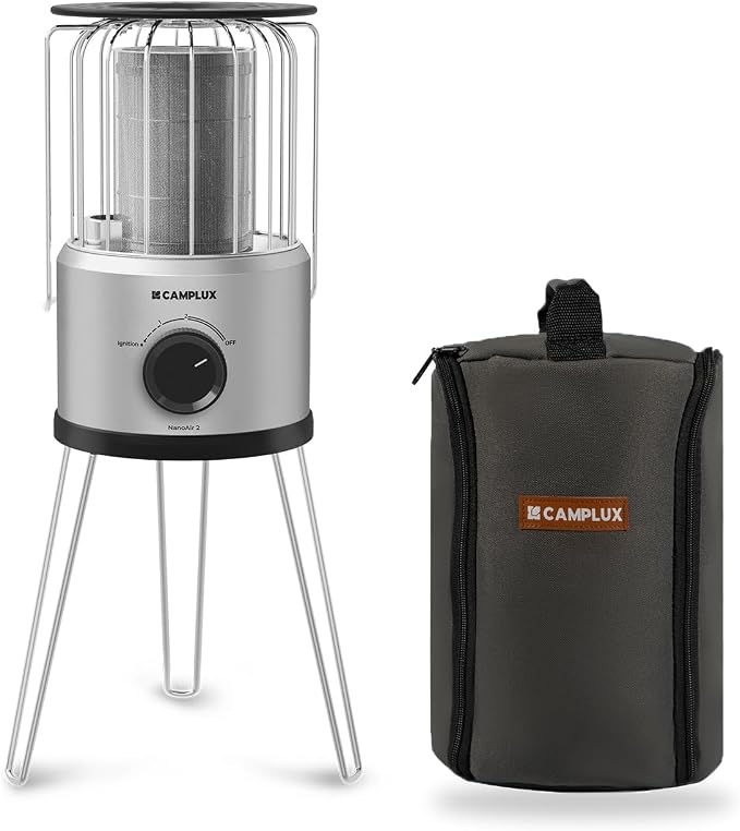 2 in 1 Propane Heater & Stove, CAMPLUX 8500 BTU Portable Propane Heater Indoor with Handle, Outdoor Gas Stove for Patio, Camping, Tent, Ice Fishing, Garage