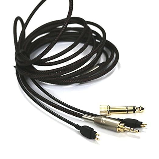NewFantasia Replacement Audio Upgrade Cable Compatible with Sennheiser HD650, HD600, HD580, HD58X, HD660S, HD660S2, Massdrop HD6XX Headphones 2meters/6.6feet
