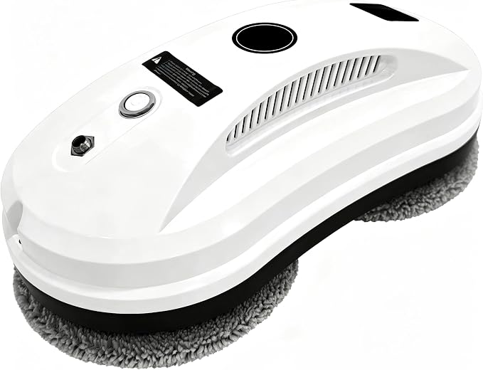 Window Cleaning Robot, Auto-Spray Window Cleaner, AI Path Planning & Edge Detection, 3000Pa Suction, Remote Control, Ideal for Glass Windows that are Difficult to Reach Manually