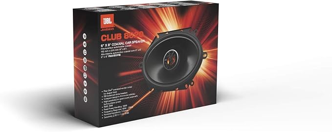 JBL CLUB 8620 5x7/6x8 2-Way Coaxial Speaker System, Black