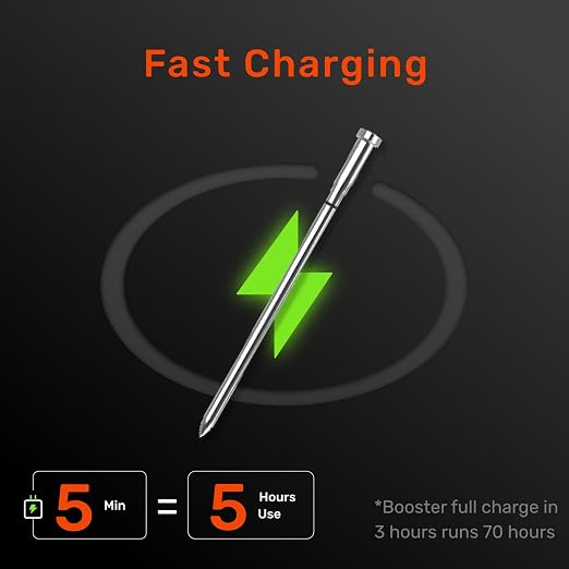Wireless Bluetooth Meat Thermometer Digital, Smart AI Powered Cooking Thermomer with APP Control, IP69 Waterproof Meat Probe for BBQ, Oven, Grill, Smoker (S Pro)