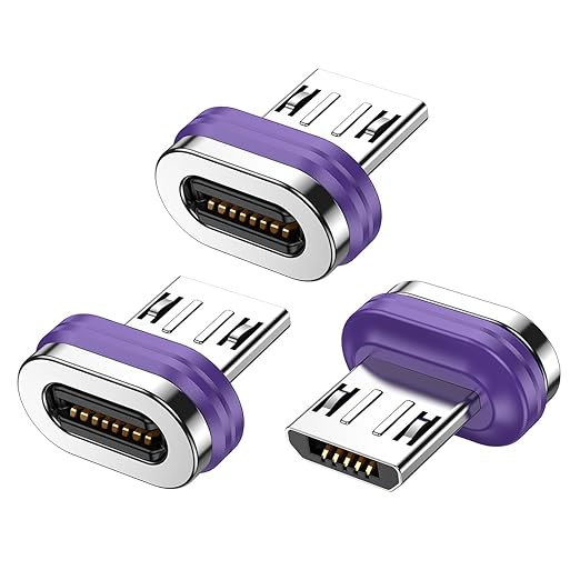 16PIN Micro USB Magnetic Tips 3 Pack Micro Adapter Heads Connector for Micro USB Devices