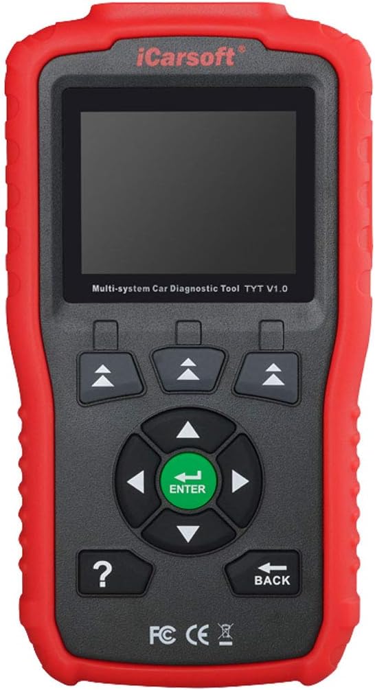 iCarsoft Auto Diagnostic Scanner TYT V1.0 for Toyota/Lexus/Scion/Isuzu, ABS, SRS, Oil Service Reset ect (Red)
