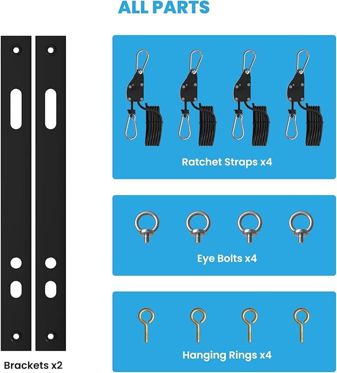 CADPXS Hanging Kits for Crawl Space & Basement Dehumidifier, Easy to Raise and Lower Dehumidifier, Reduce Noise and Vibration, Hanging Kit Improves Space Utilization (Easy Install)