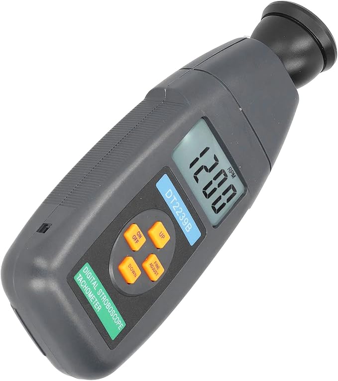 Handheld Digital Stroboscope Tachometer Non-Contact RPM Meter for Engine Motor Testing Industrial Use