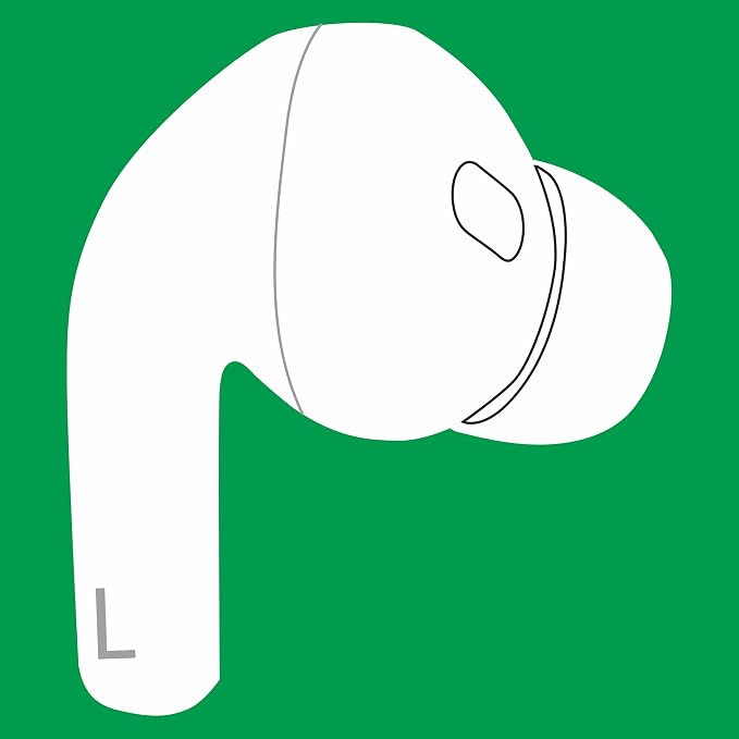 Meenova OEM Single Left Earbuds Replacement for Pod Pro (2nd Generation), A3047, A3048, A3049 USB-C. Genuine Left Ear Side Only, Compatible with Original Air Pro 2 A2968 Charging Case