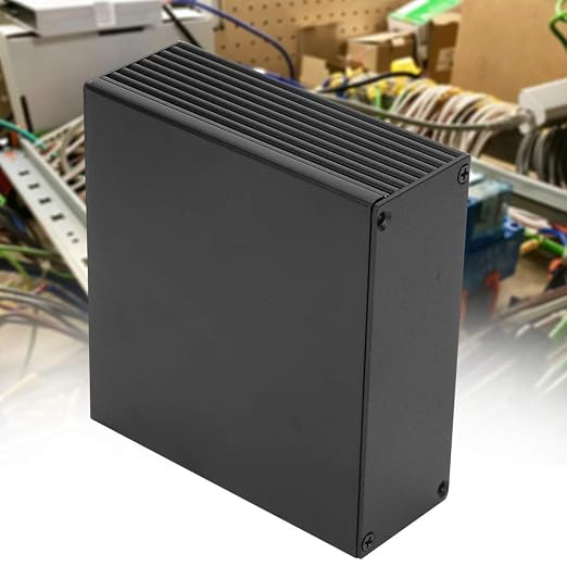 Circuit Board PCB Instrument Aluminum Cooling Box DIY Electronic Project Enclosure Case Shell Box for Electronic Products Heat dissipating