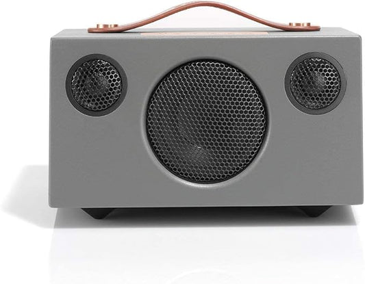 Audio Pro Addon T3+ Wireless Speaker - Powerful Sound, Portable Design, Long Battery - Bluetooth, WiFi, AirPlay - Outdoor, Indoor, Home, Camping, Travel, Beach - Alexa Compatible - Grey