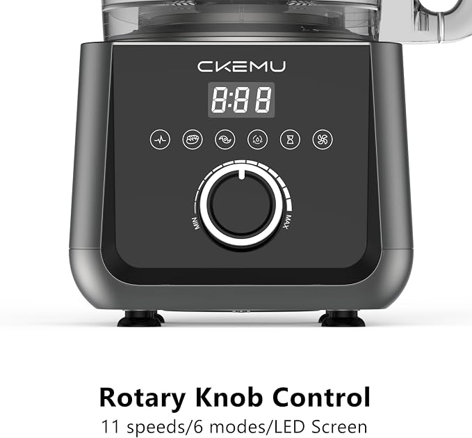 Smart Food Processor and Vegetable Chopper, 12 Cup Bowl, 6 Functions for Chopping, Slicing, French Fries, Purees & Dough, Food Chute & Pusher, Silver