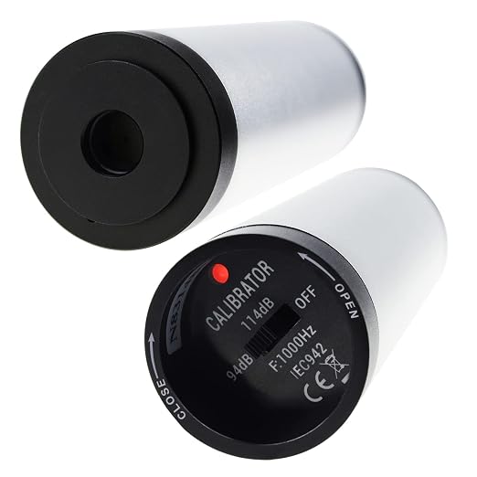 Decibel Meter, Digital Sound Level Meter Portable Sound Calibrator SPL Meter 30dB to 130dB MAX Data Hold with LCD Display Backlight A/C Weighted for Home Factories
