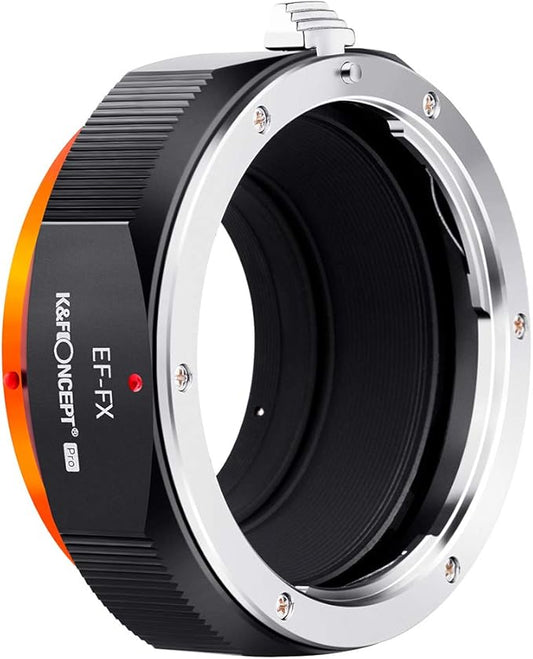 K&F Concept Lens Mount Adapter for EOS EF/EFS Lens to FujiFX Mount X-Pro1 X Camera X-Series Mirrorless Cameras with Matting Varnish Design