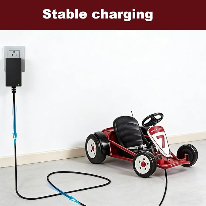 Charger for Radio Flyer 940Z 940P 940PZ Compatible with Ultimate Go-Kart Model 940 Battery Power Adapter Cord
