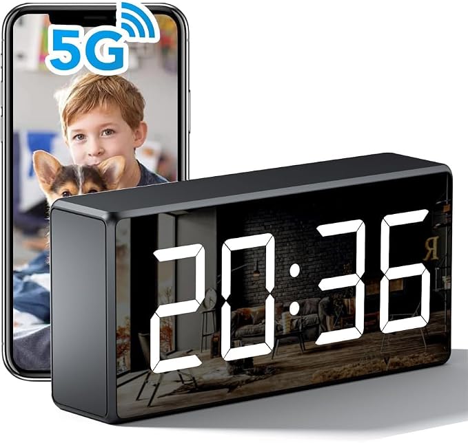 4K WiFi Camera 5G Indoor Security Nanny Cam for Monitor, Dog with Motion Detection, Night Vision