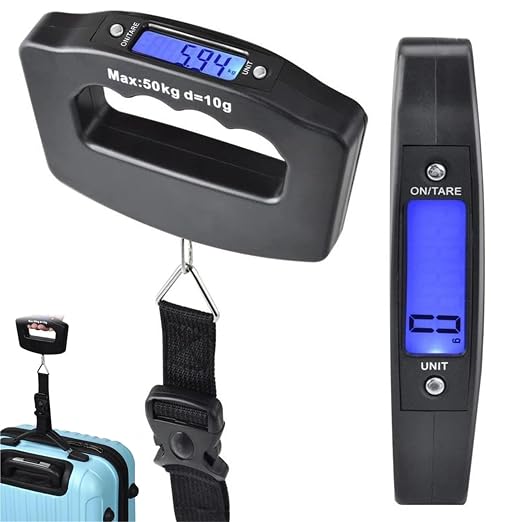 Digital Luggage Scale, Digital Luggage Scale Portable Suitcase Tool Handheld Electronic Backlight Weighting Travel Accessories,for Suitcase Hanging Weight(1PC)