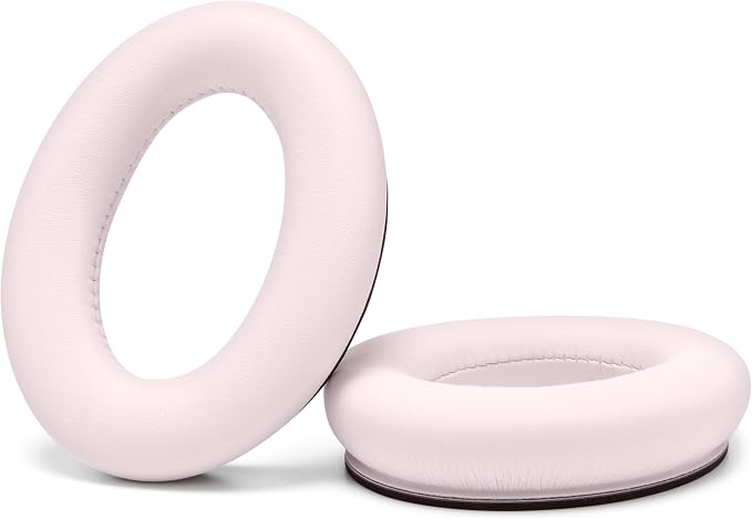 WC PadZ QC45 - Earpads for Bose QuietComfort 45 / QuietComfort Se/QuietComfort Wireless, Made by Wicked Cushions | Extra Thick Cushion | Premium Durable Stitching | Petal Pink