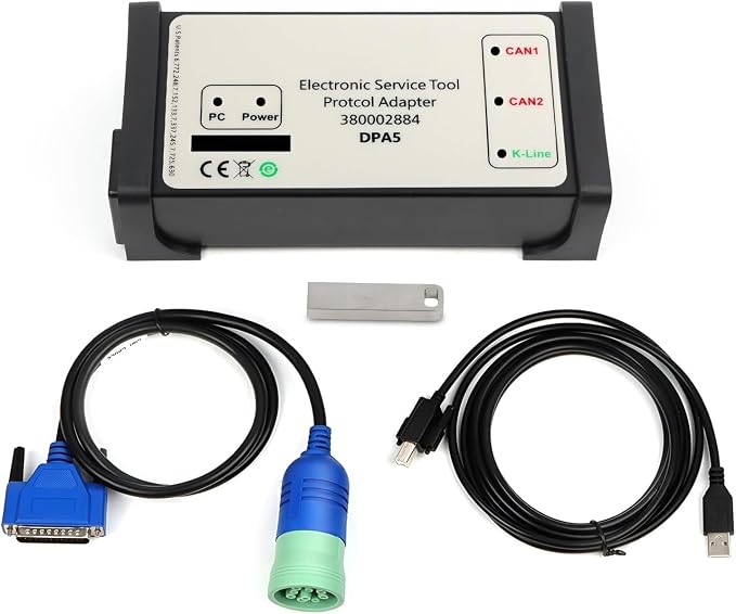 380002884 V8.6 EST DPA5 Diagnostic Tool Kit Dearborn Protocol Adapter 5 for New Holland Electronic Service Tools (EST) forCNH Tractor Loaders