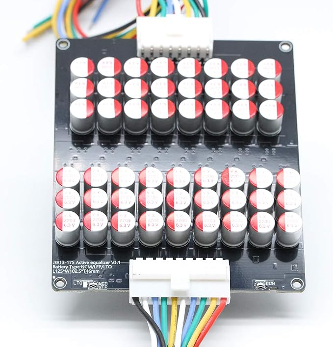 13S 14S 15S 16S 17S 5A Active Equalizer Balancer LFP Lifepo4 Lithium Li-ion Lipo/Titanate LTO Battery Energy Transfer Active Equalization Module Capacitor Faster Whole Group Balancing