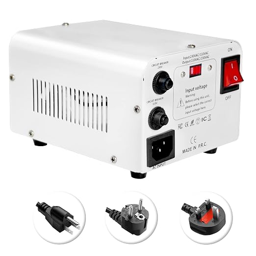 Yinleader 110V to 220V OR 220V to 110V Voltage Converter Step Up/Down Transformer 800W with US/UK/EU Power Cords