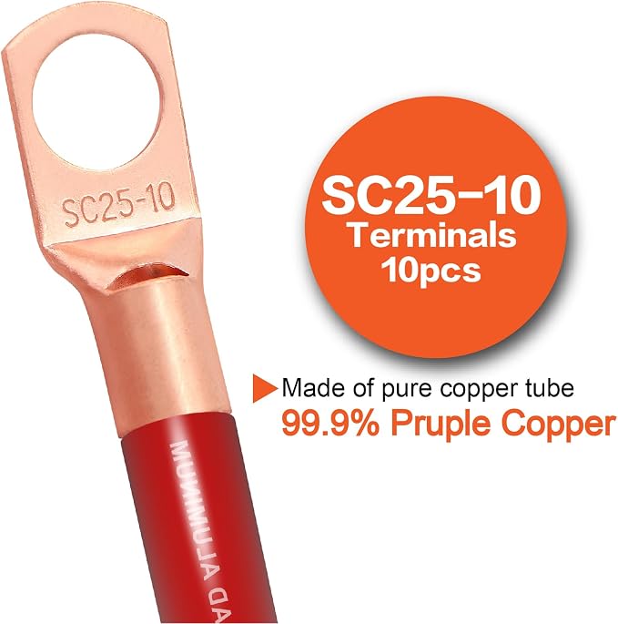 4 Gauge Wire (50FT) Red Copper Clad Aluminum CCA - Primary Automotive Wire,Car Amplifier Power & Ground Cable,Battery Cable for Car Audio Speaker,Solar, Auto, RV Trailer Amp Wiring kit