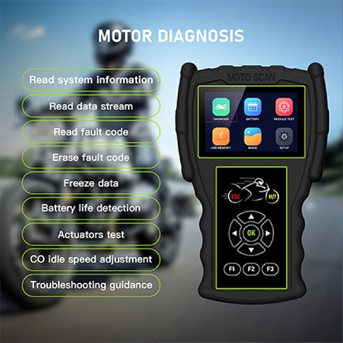 Original TopDiag M100 Pro Motorcycle Scanner Professional Diagnostic Tool for Motorcycle (Full Version)