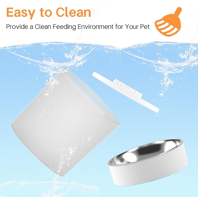 Automatic Cat Feeder with 2K Camera and Smart App, 6L Smart Pet Food Dispenser for Cats/Dogs, Timed Auto Control Meals, 2.4G / 5G WiFi, Auto Pet Feeder for Cats and Dogs, Easy Clean