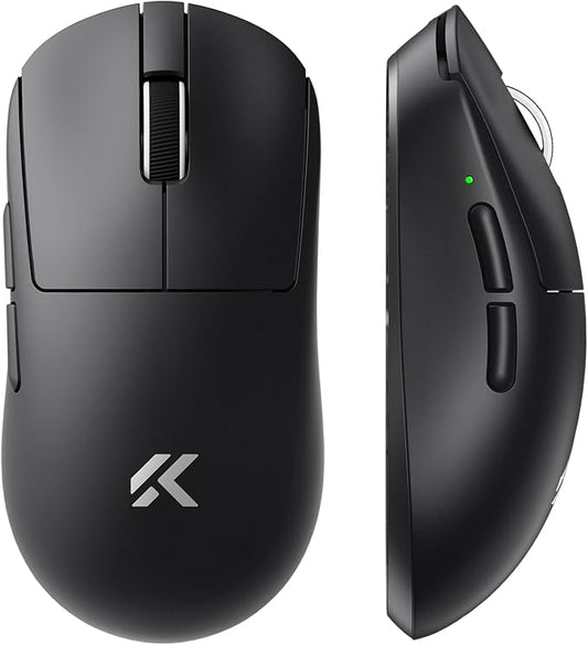 MCHOSE A7 V2 Pro Wireless Gaming Mouse Esports 59g, PAW3395, 26K DPI, TOPSPEED Wired 8K/Wireless 1K Polling, 130 Hour Battery Life PC/Mac Black