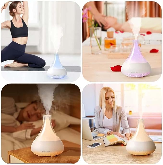 Ebooine Smart Aromatherapy Diffuser & Humidifier – 350ML, App Controlled, Ultrasonic, Quiet, Multi-Color LED