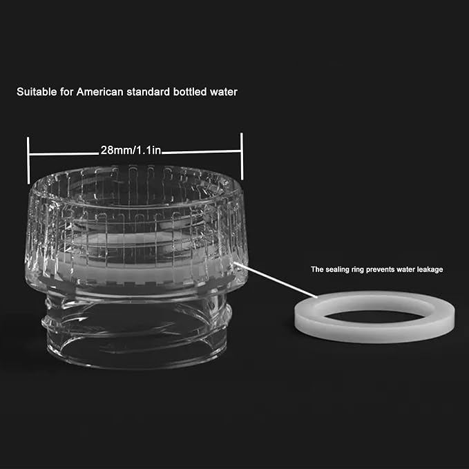 Instant Hot Water Dispenser Mini Portable Fast Heating for Camping Home Kitchen Travel Hiking Bottle Adapter Suitable for 28mm/1.1in Standard Mineral Water Bottle